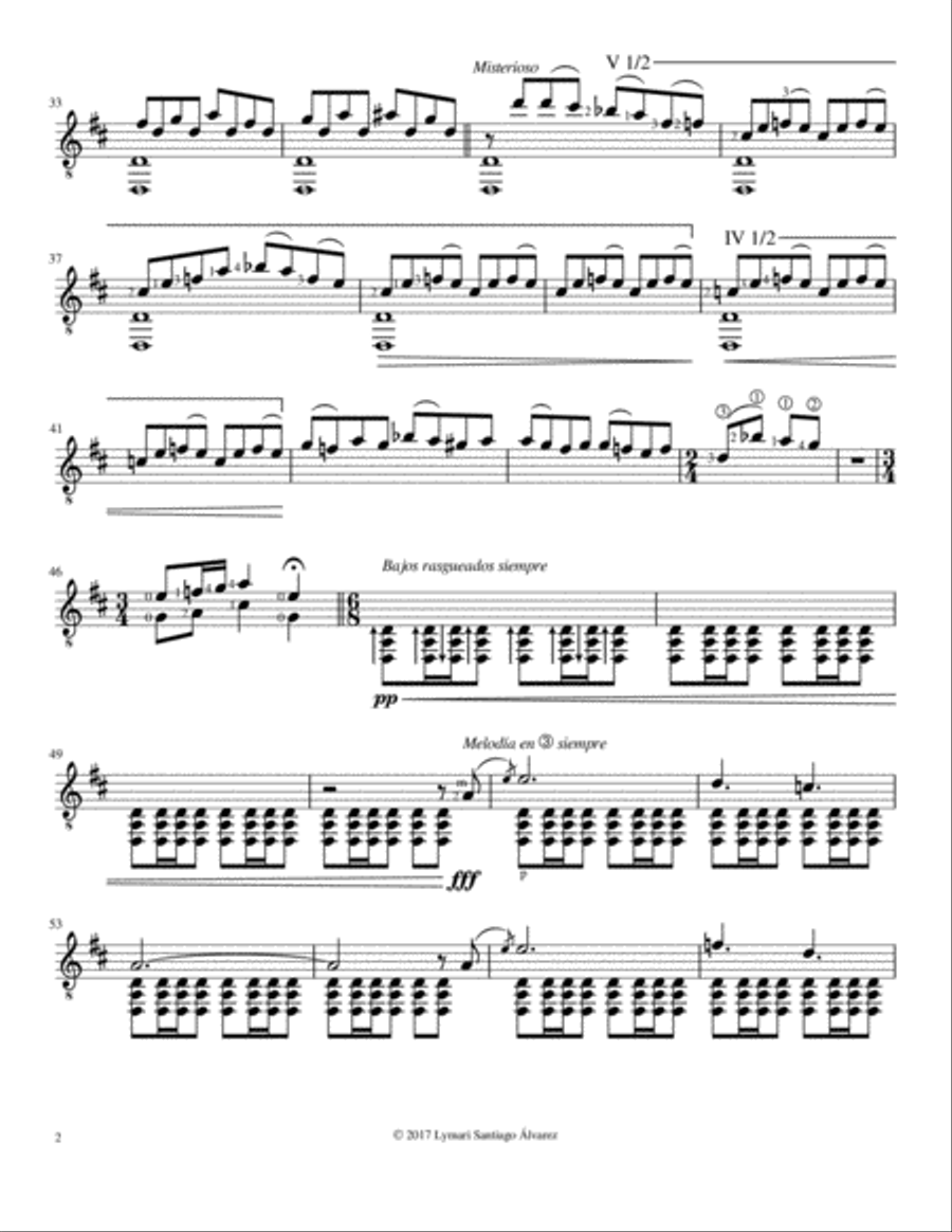 Sunset on the Mountain Guitar Solo scores gallery preview page 3