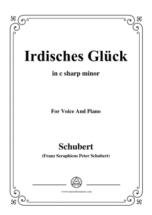 Schubert-Irdisches Glück,Op.95 No.4,in c sharp minor,for Voice&Piano