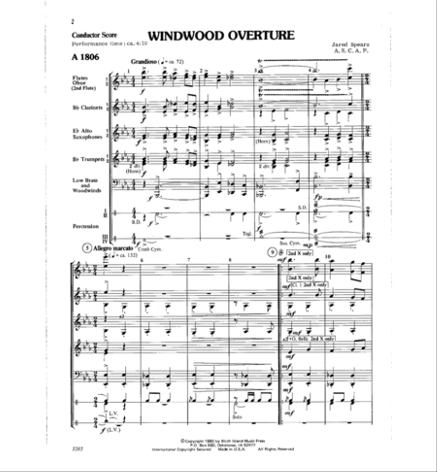 Windwood Windwood Concert Band scores gallery preview page 2