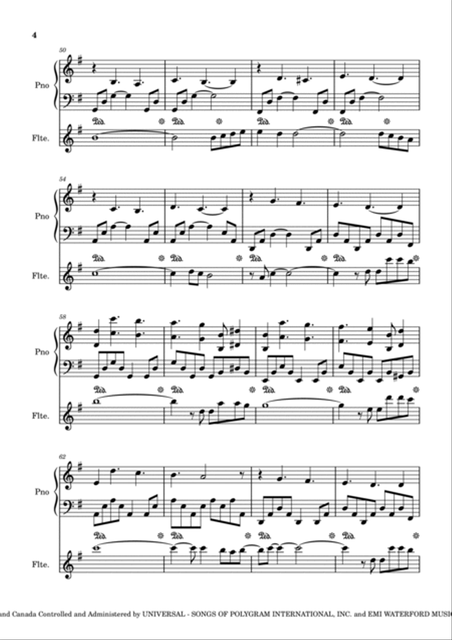 The Winner Takes It All Flute Solo scores gallery preview page 4