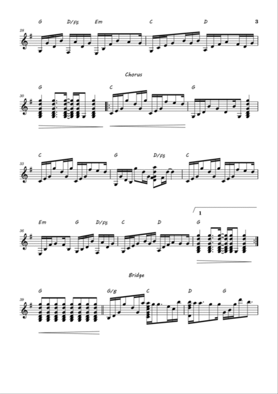 Goodness Of God Goodness Of God Guitar Solo scores gallery preview page 3