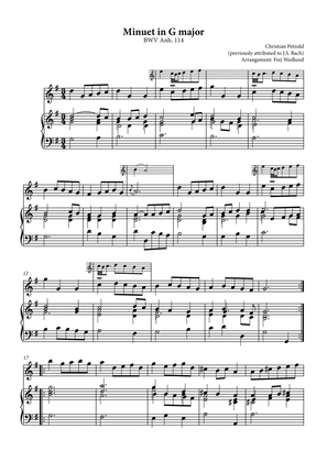 Minuet in G major + Minuet in G minor, BWV 114-115