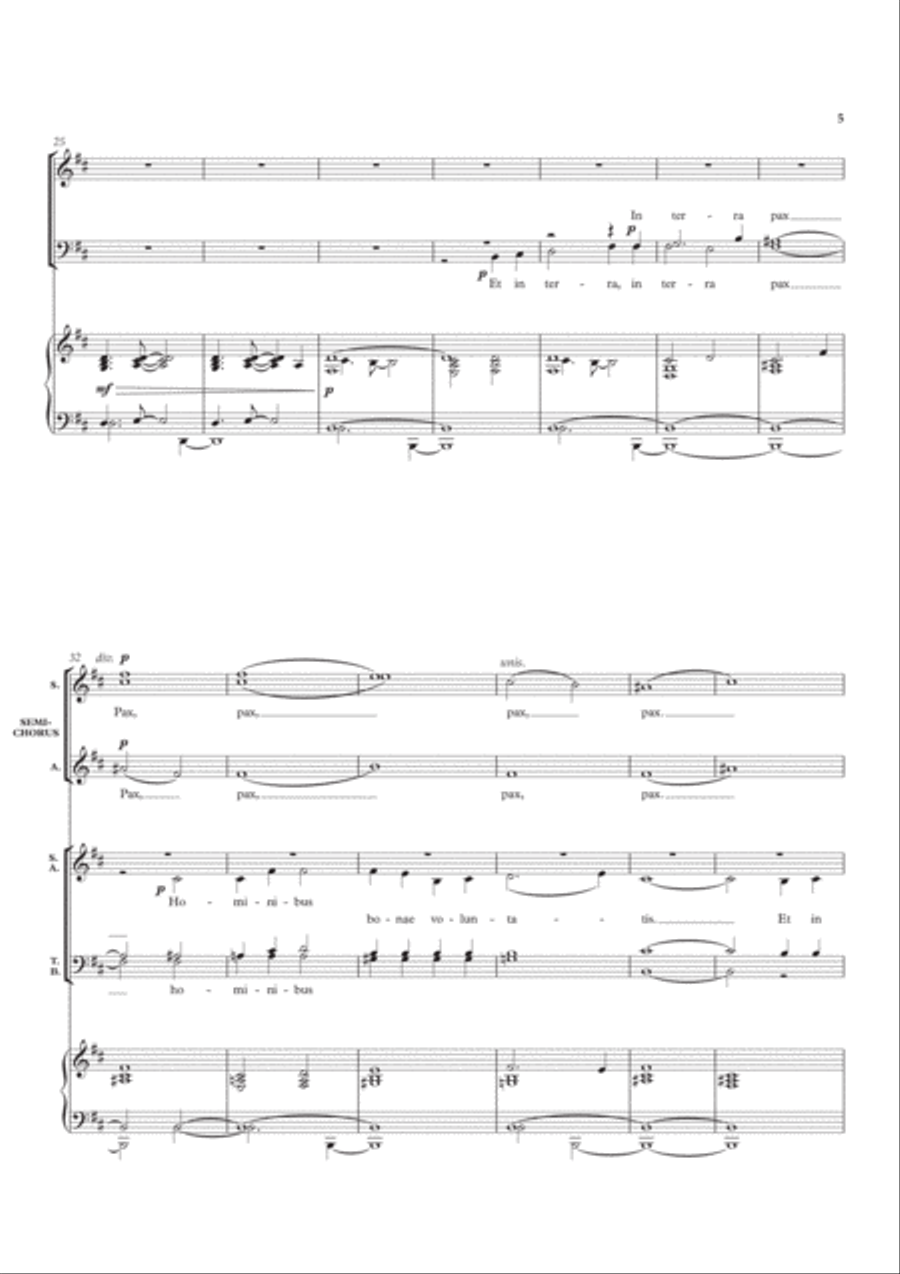 Gloria Gloria 4-Part scores gallery preview page 5
