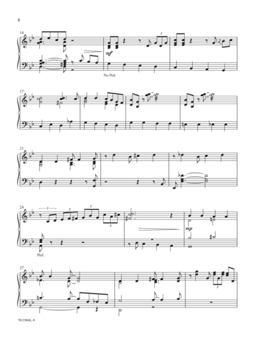 Mark Hayes: Spirituals for Organ Organ Solo scores gallery preview page 5