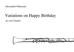 Variations on Happy Birthday for Solo Clarinet