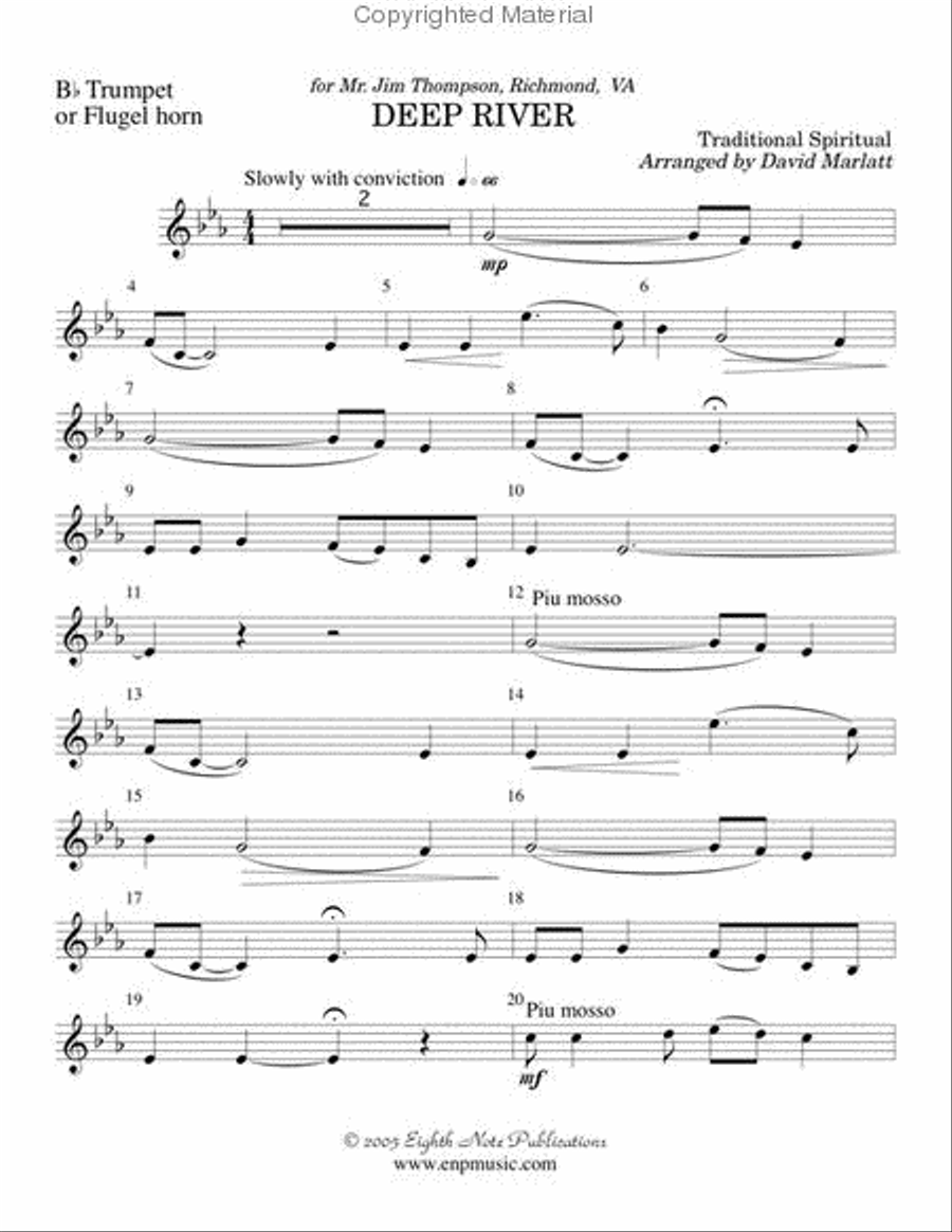 Deep River Deep River Small Ensemble scores gallery preview page 2