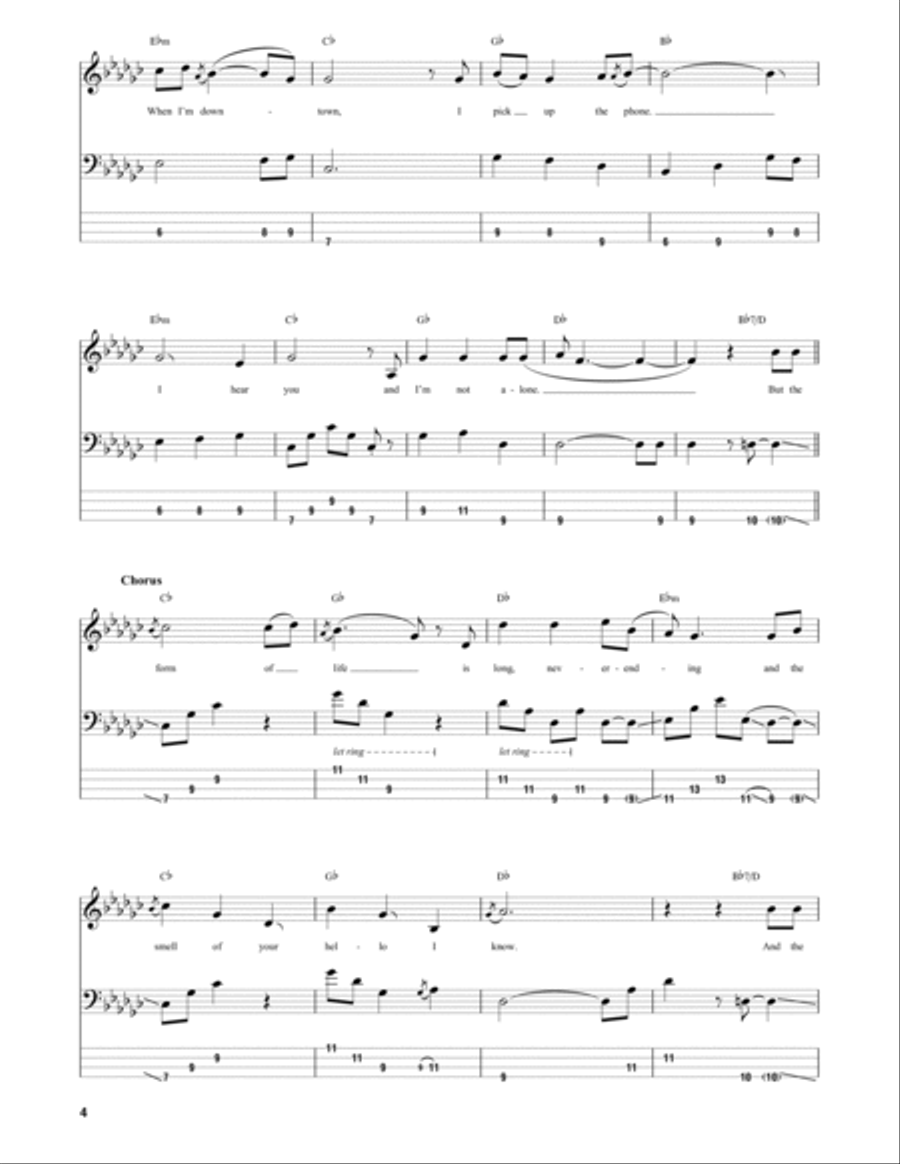 Tangelo Guitar Tablature scores gallery preview page 4