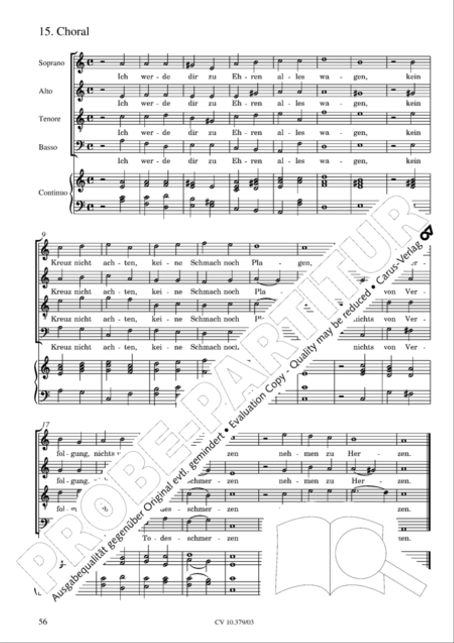 Der Tod Jesu 4-Part scores gallery preview page 57