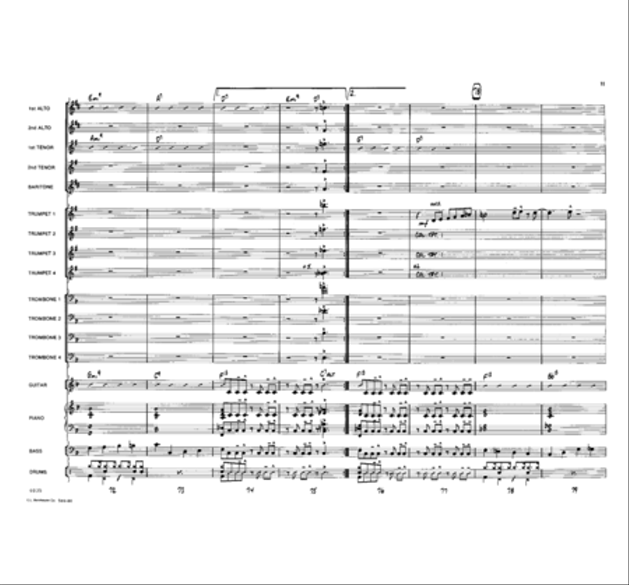 No Scuffle Shuffle Jazz Ensemble scores gallery preview page 11