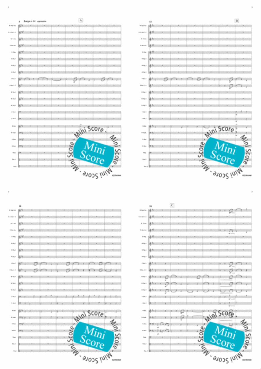 Remembrance Fanfare Band scores gallery preview page 3