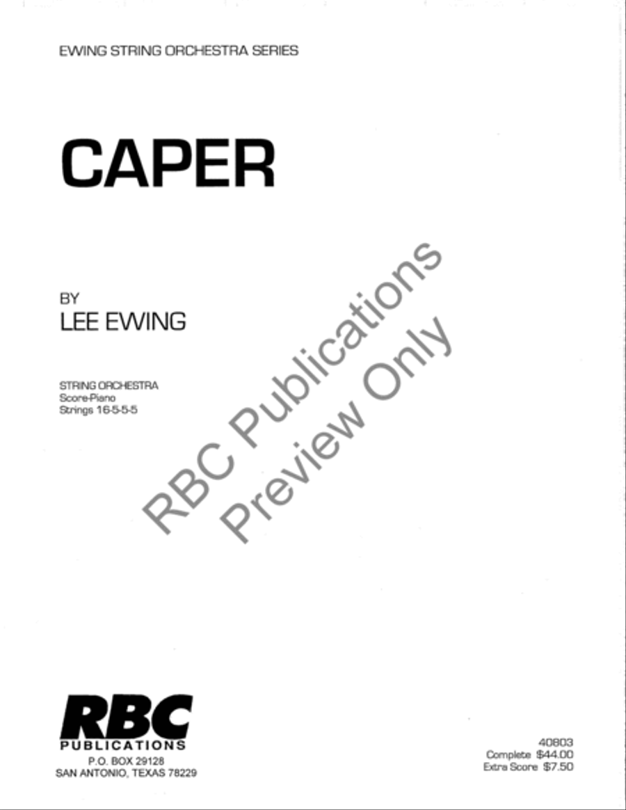 Caper String Orchestra scores gallery preview page 2