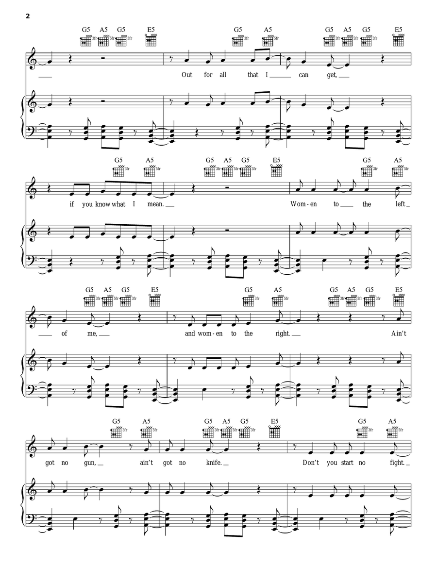 T.N.T. Acoustic Guitar scores gallery preview page 2