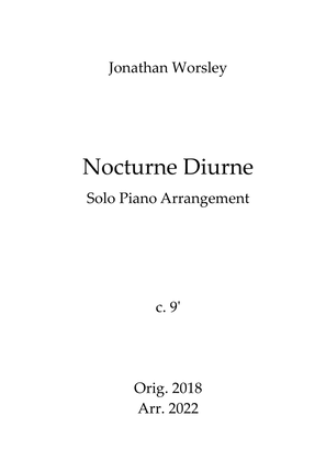 Nocturne Diurne - Solo Piano Arrangement