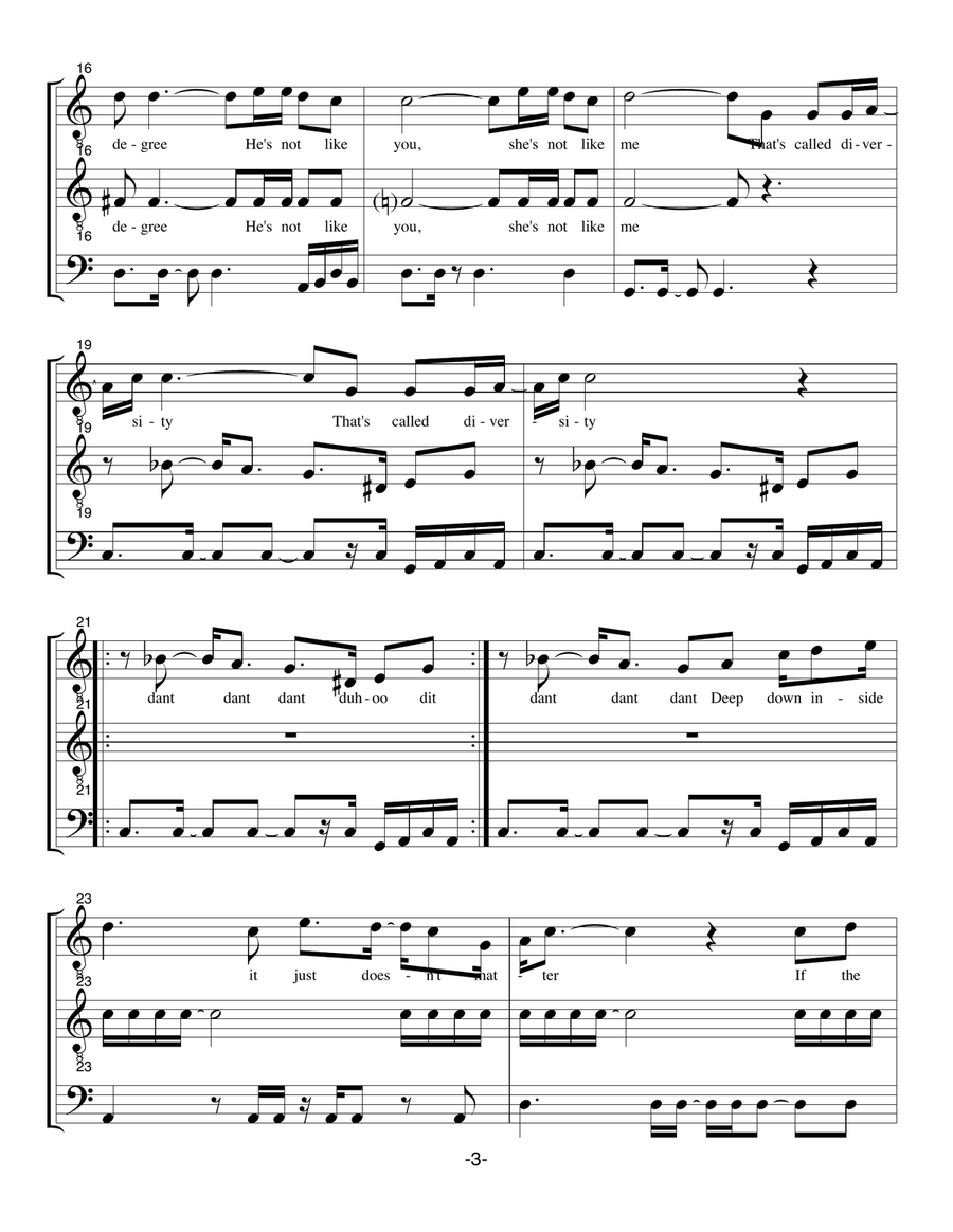 Diversity Diversity 3-Part scores gallery preview page 3