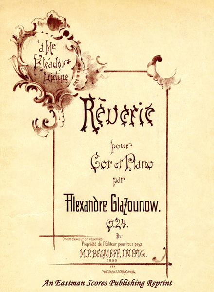 Reverie, for horn and piano. Op. 24