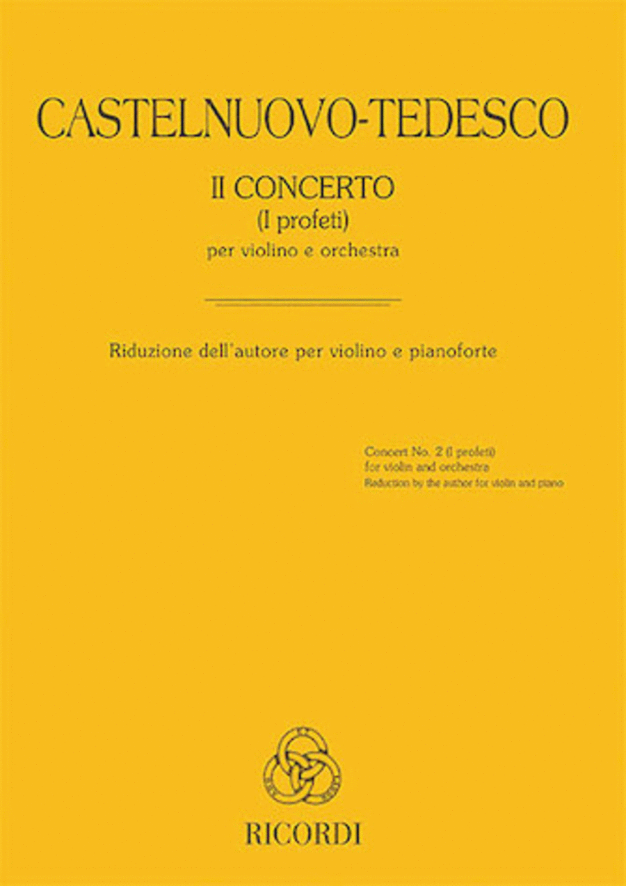 Concerto No. 2 (I Profeti) Violin Solo scores gallery preview page 1