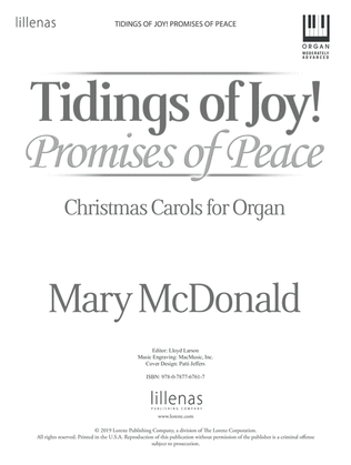 Book cover for Tidings of Joy! Promises of Peace