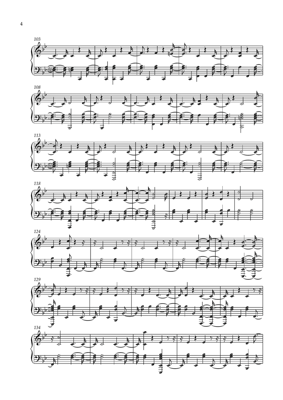 Hey Jude Easy Piano scores gallery preview page 4