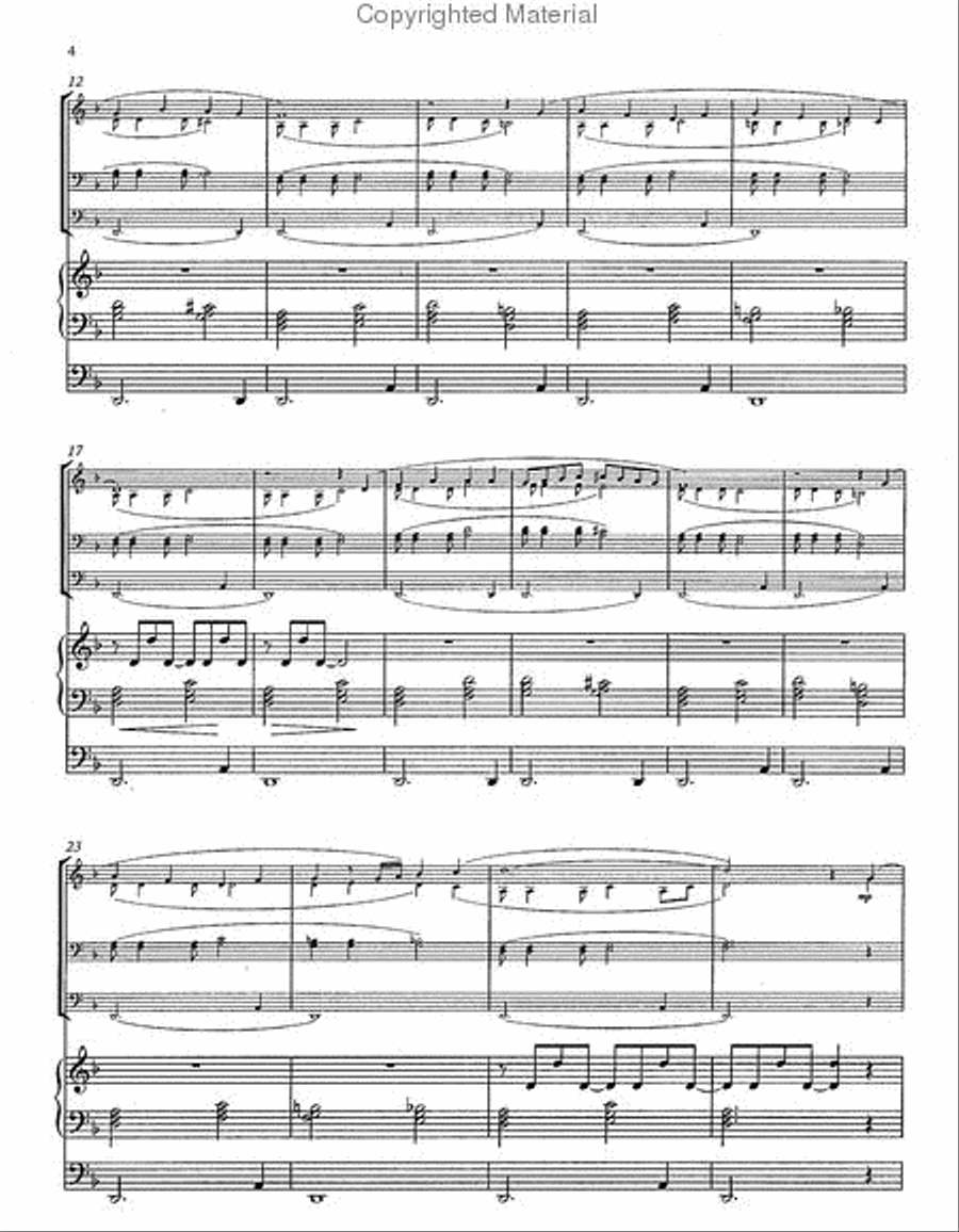 Christmas Fantasy for Organ and Brass Organ scores gallery preview page 3