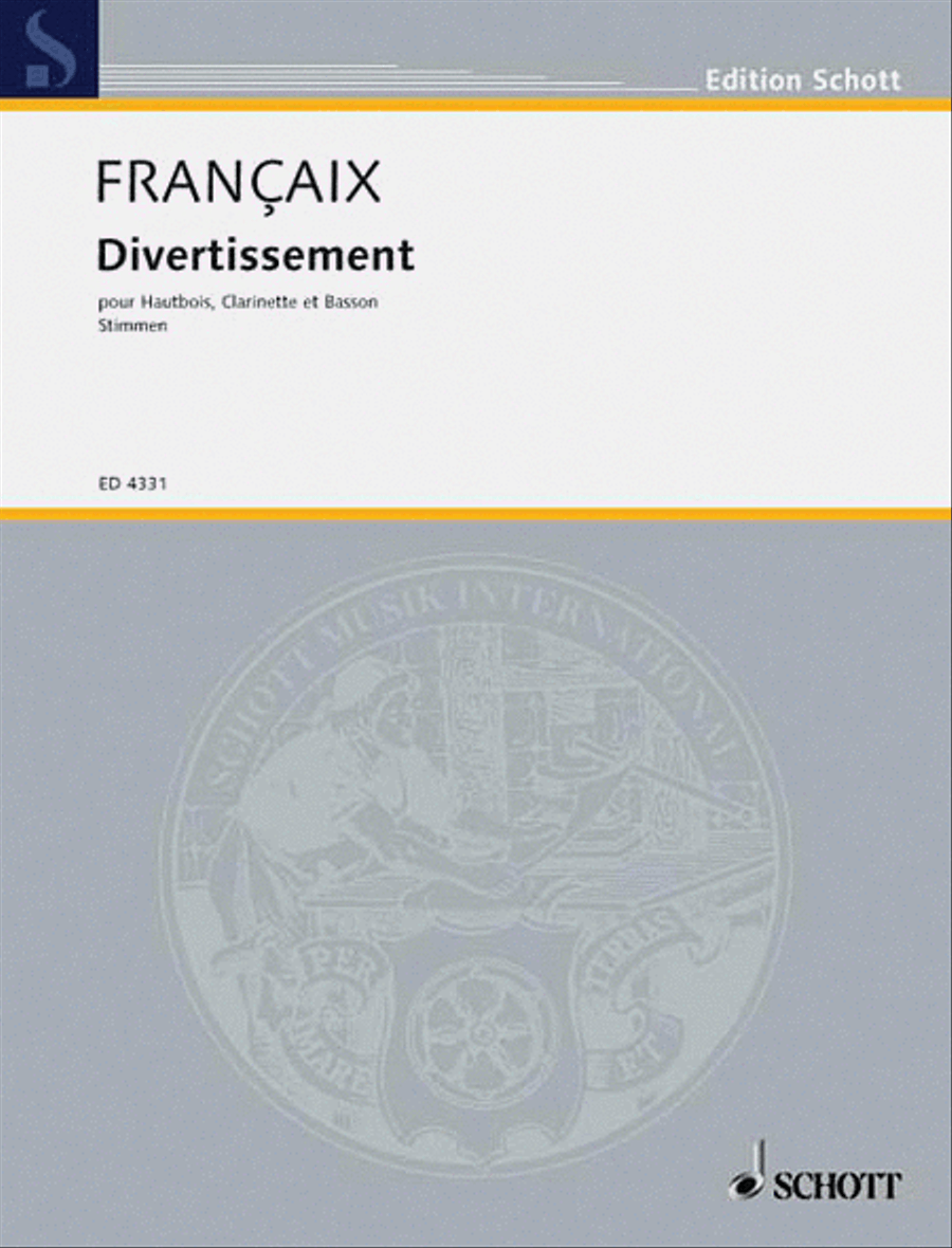 Divertissement Woodwind Ensemble scores gallery preview page 1