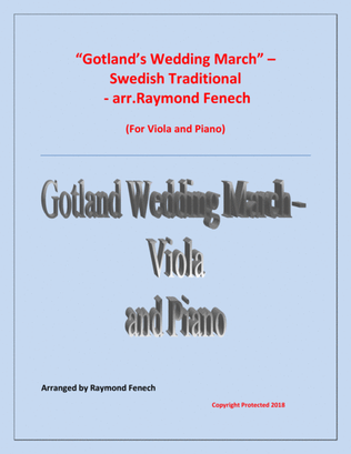 Gotland's Wedding March - Traditional - Viola and Piano