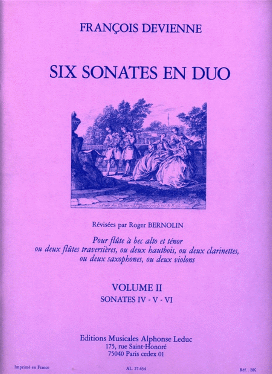 6 Sonates En Duo Vol.2 (miscellaneous) String Duet scores gallery preview page 1