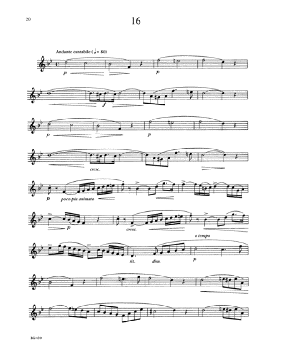 Legato Etudes for Trumpet