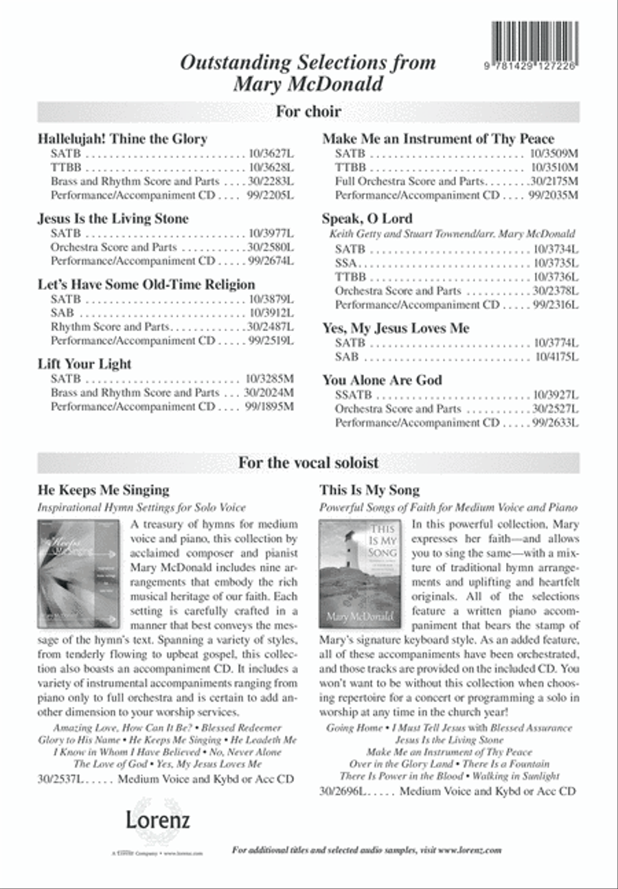 Come into God's Embrace 4-Part scores gallery preview page 12