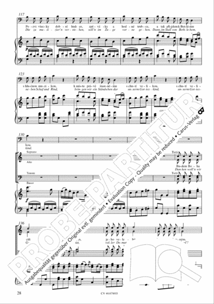 Missa pastoralis bohemica 4-Part scores gallery preview page 29