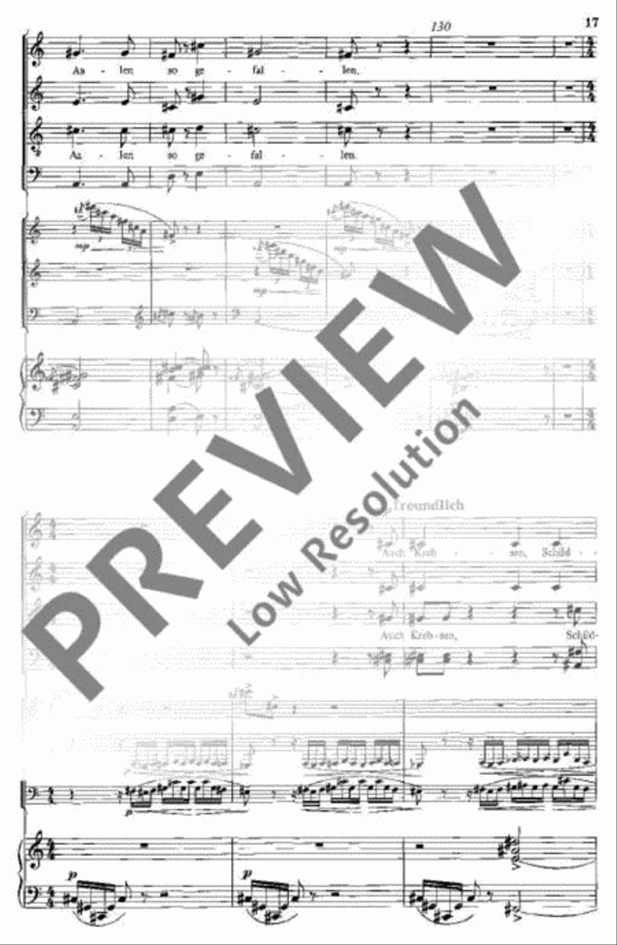 Des Antonius von Padua Fischpredigt 4-Part scores gallery preview page 18