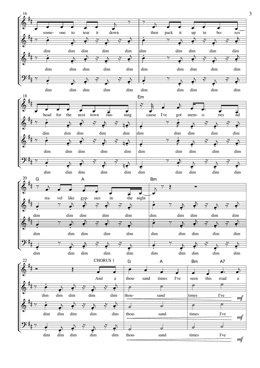 No Roots 4-Part scores gallery preview page 3