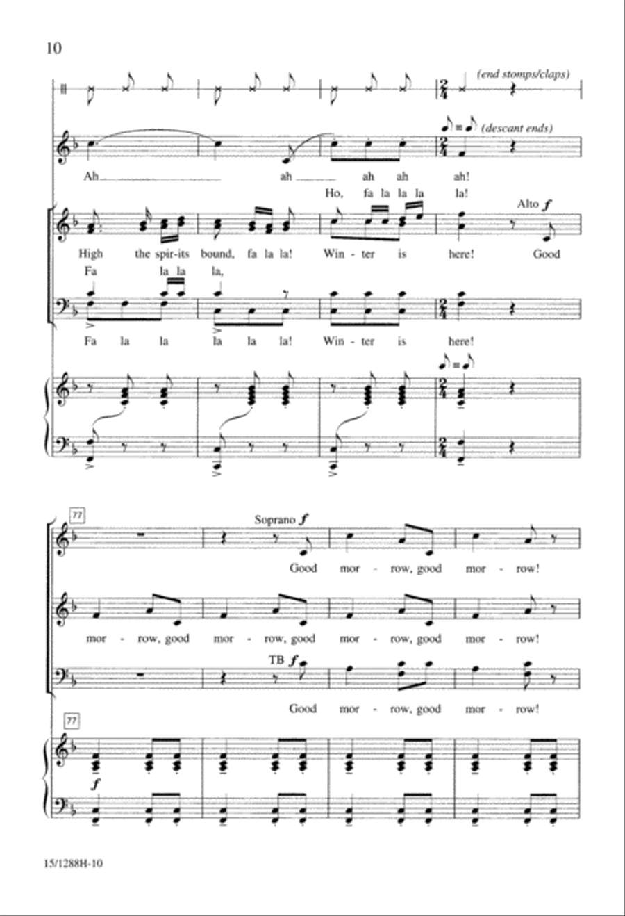 Winter Carnival 4-Part scores gallery preview page 11