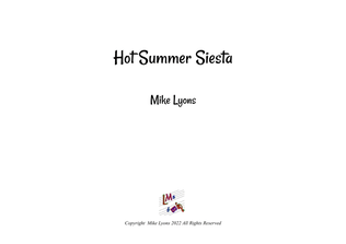 Hot Summer Siesta for Flute Choir