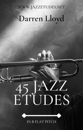 Book cover for 45 jazz etudes for Bb trunpet