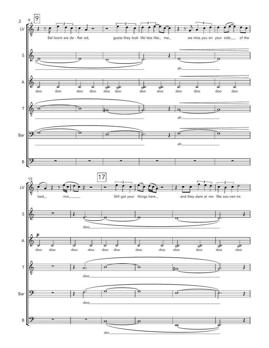 Heartbreak Anniversary Heartbreak Anniversary A Cappella scores gallery preview page 2