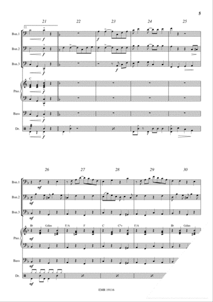 Easy Winners Easy Winners Bassoon scores gallery preview page 5