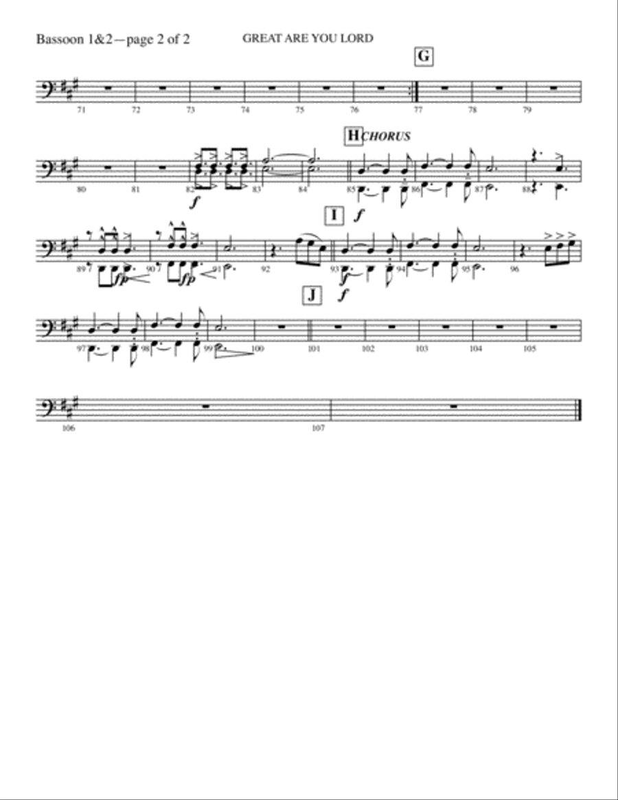 Great Are You Lord Great Are You Lord 4-Part scores gallery preview page 6