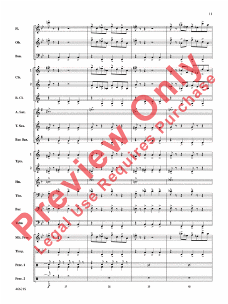 Pictures at an Exhibition Concert Band scores gallery preview page 12
