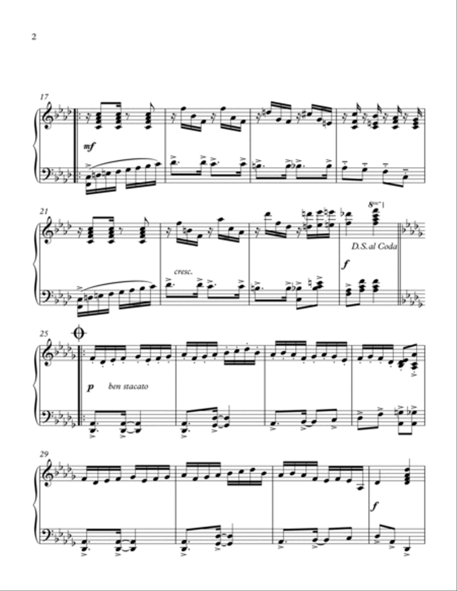 XANGO Piano Solo scores gallery preview page 2