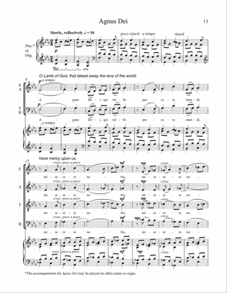 Missa Brevis SSATB scores gallery preview page 9