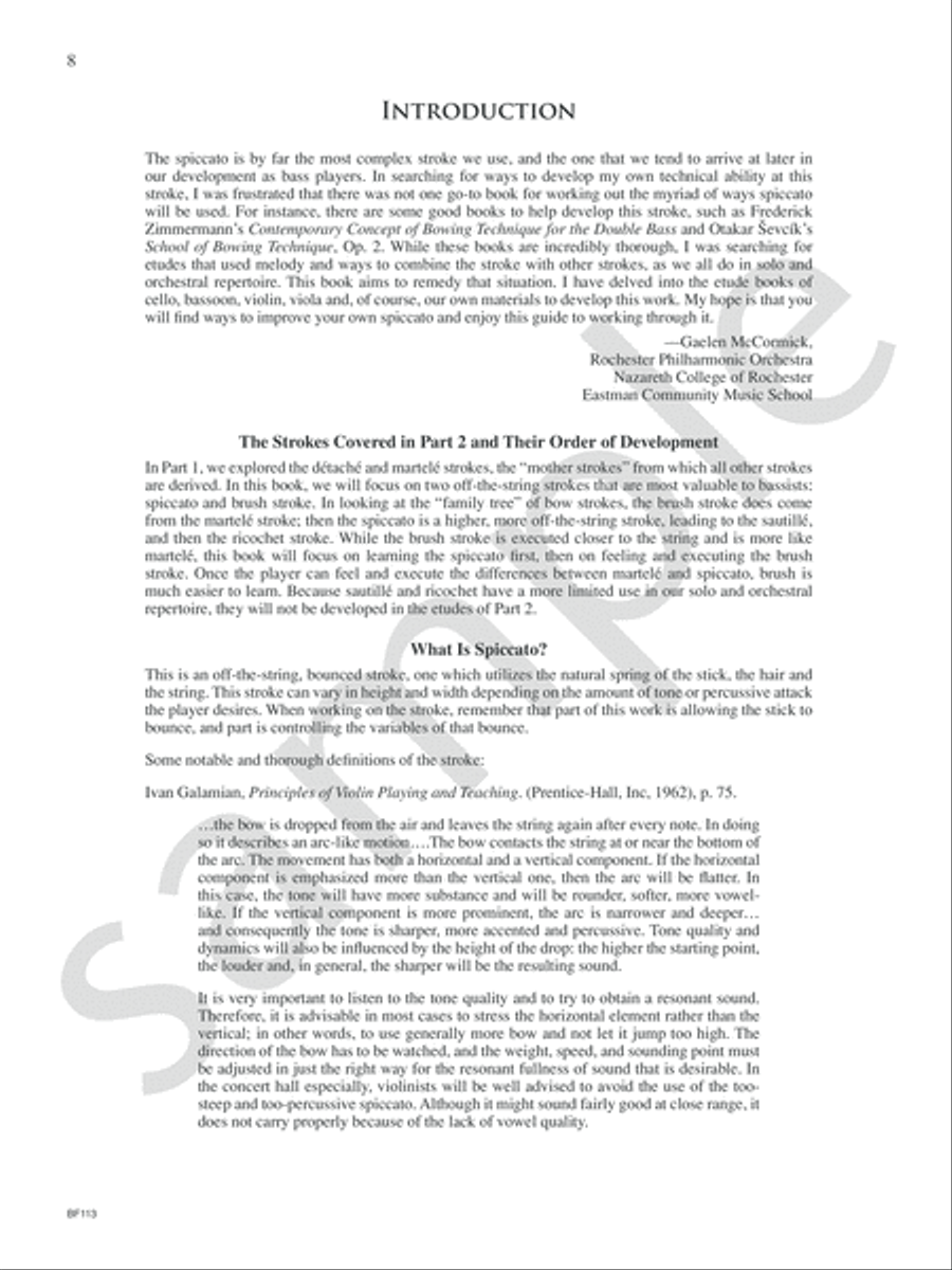Mastering the Bow (Part 2: Spiccato) Double Bass scores gallery preview page 4