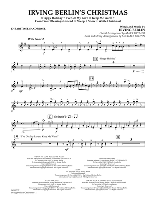 Irving Berlin's Christmas (Medley) - Eb Baritone Saxophone