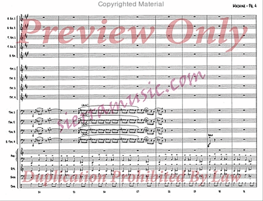 Machine Big Band scores gallery preview page 5