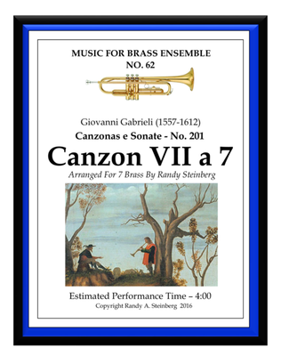 Book cover for Canzon VII a 7 - No. 201