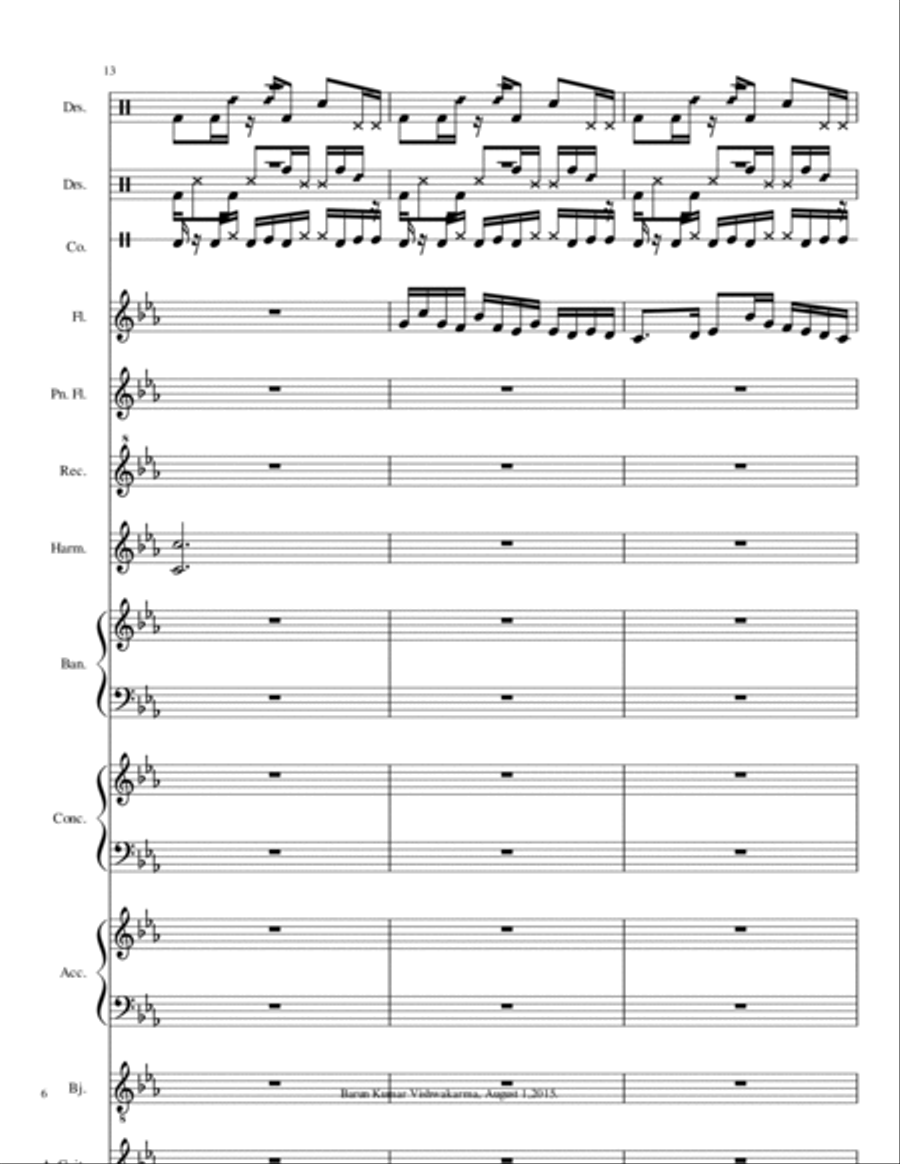 Barun2WaltzFilmDanceMusic Small Ensemble scores gallery preview page 6