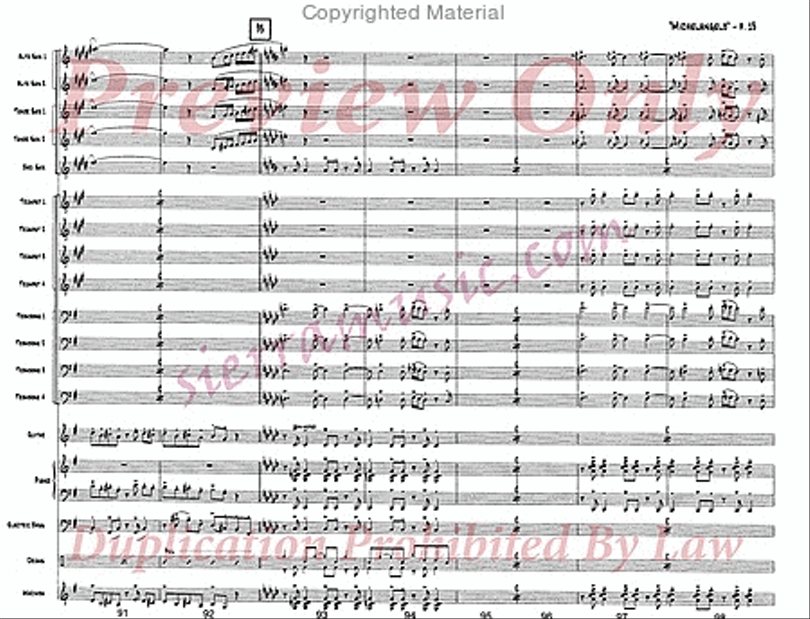 Michelangelo Michelangelo Jazz Ensemble scores gallery preview page 14