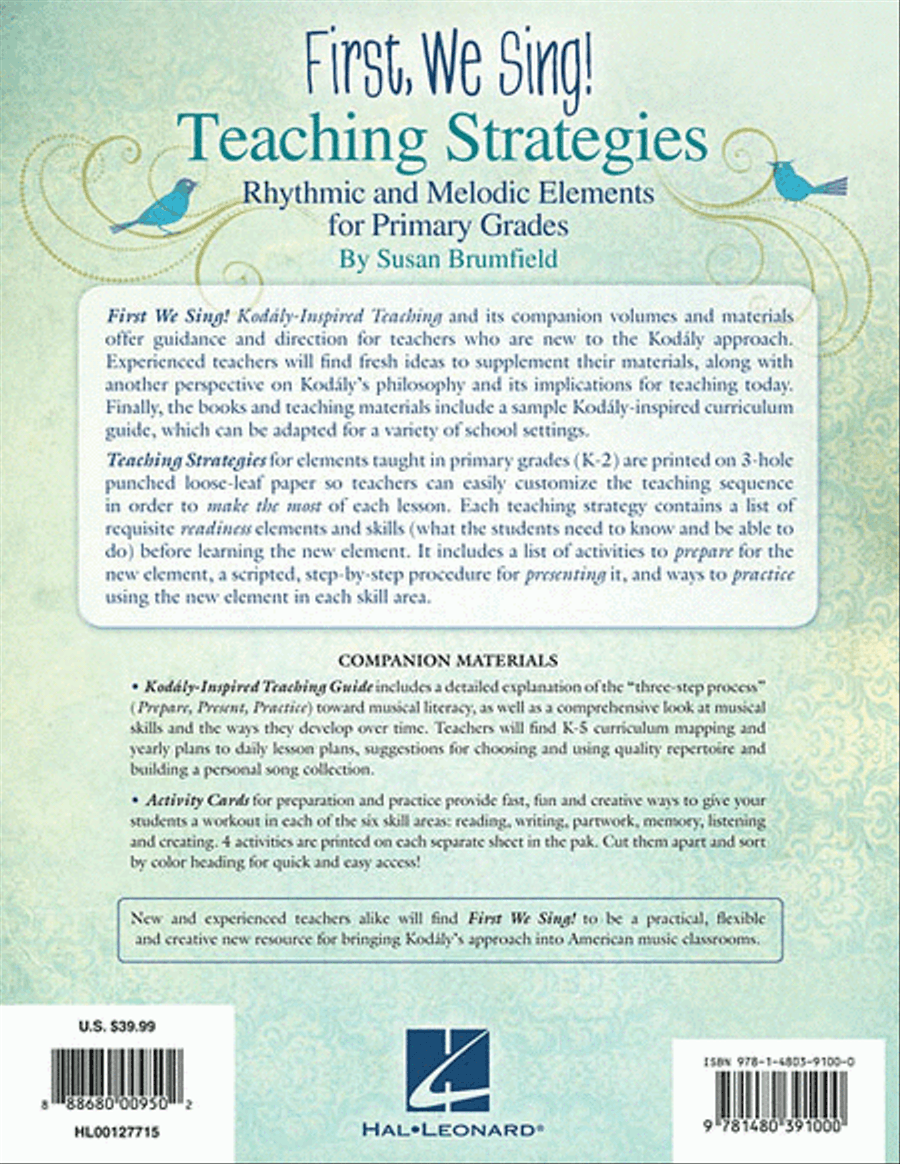 First We Sing! Teaching Strategies Choir scores gallery preview page 4