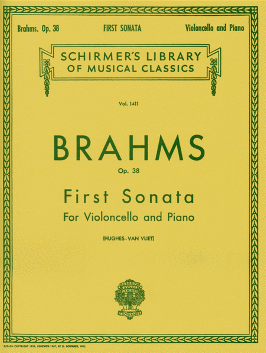 Sonata No. 1 in E Minor, Op. 38 Piano Accompaniment scores gallery preview page 1
