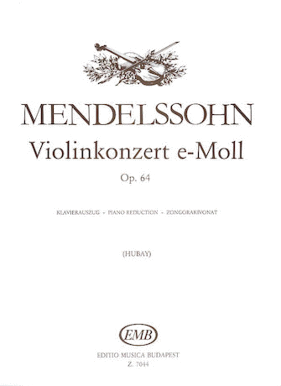 Concerto Op.64 In E Min-vln/pn