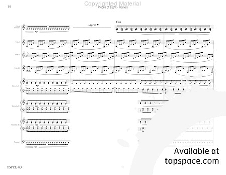 Pieces of Eight Percussion Ensemble scores gallery preview page 17